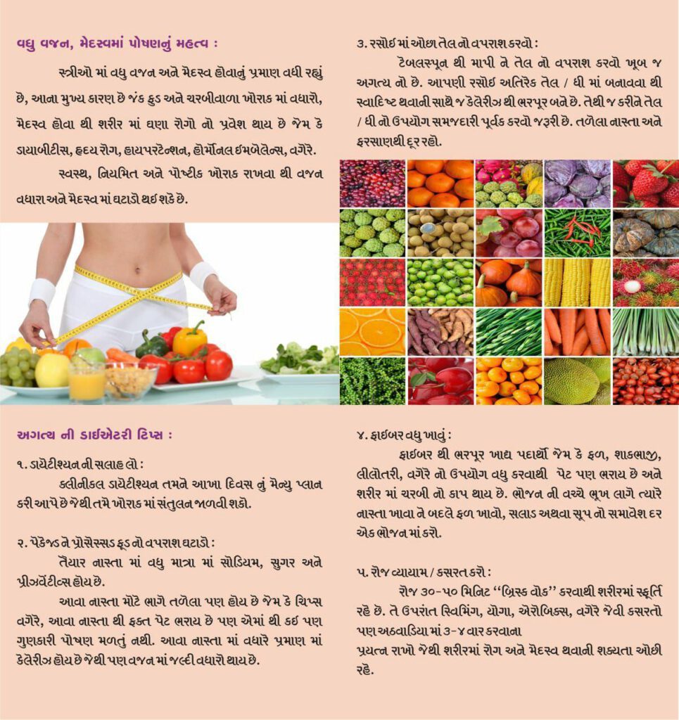obesity and nutrition (Gujarati-Back) Obesity and nutrition - 2 (gujarati)